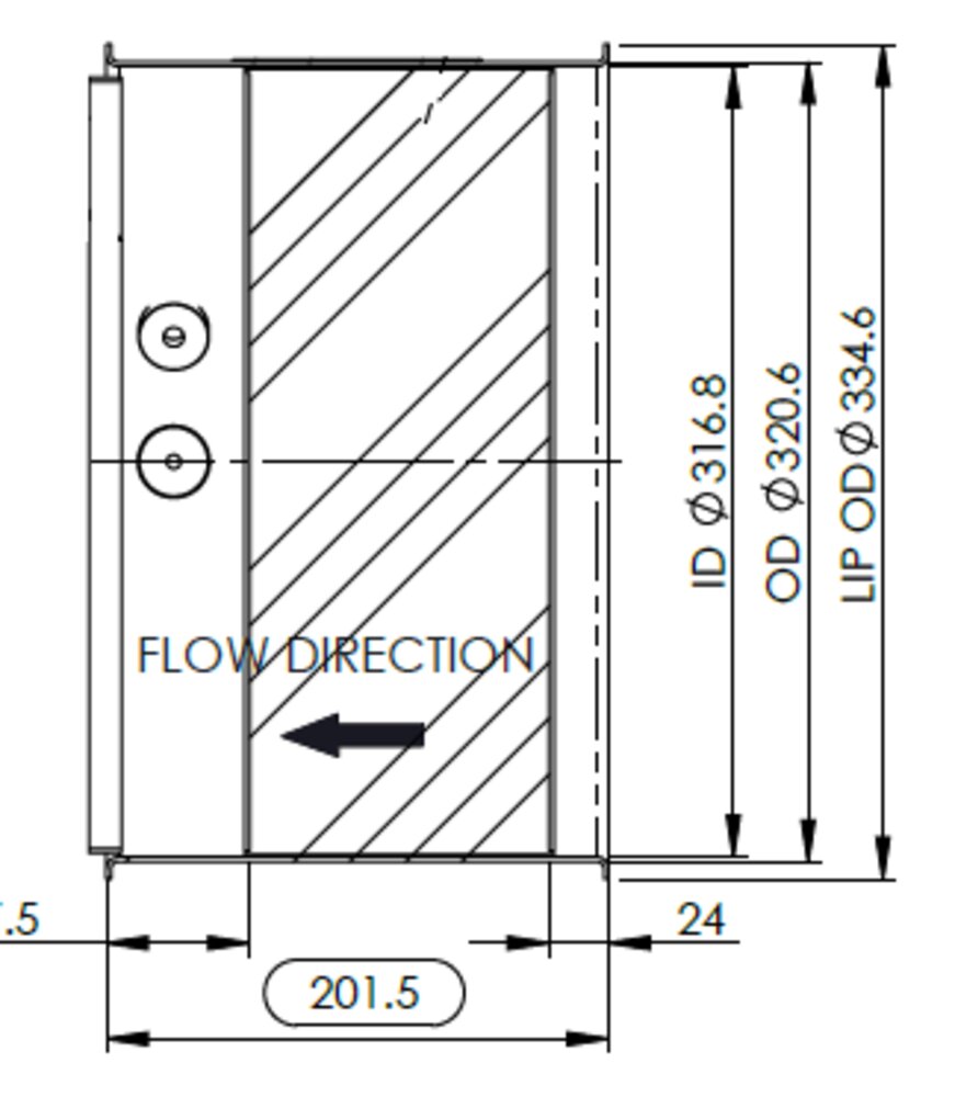 Diagram of the DOC showing specifications