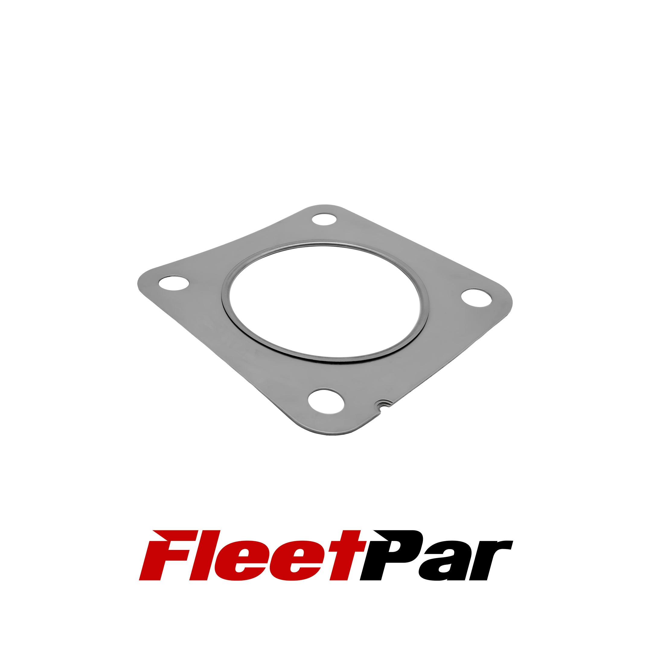 Isuzu DPF Gasket presented in an angled top view, highlighting its premium metal square design and precise engineering.