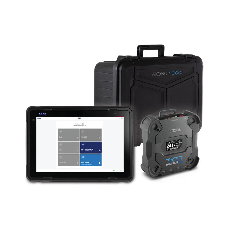 TEXA Axone Voice Off-Highway Diagnostic Kit with Multihub 2 and Deutsch Adapter – Complete Solution for Industrial Engine Diagnostics