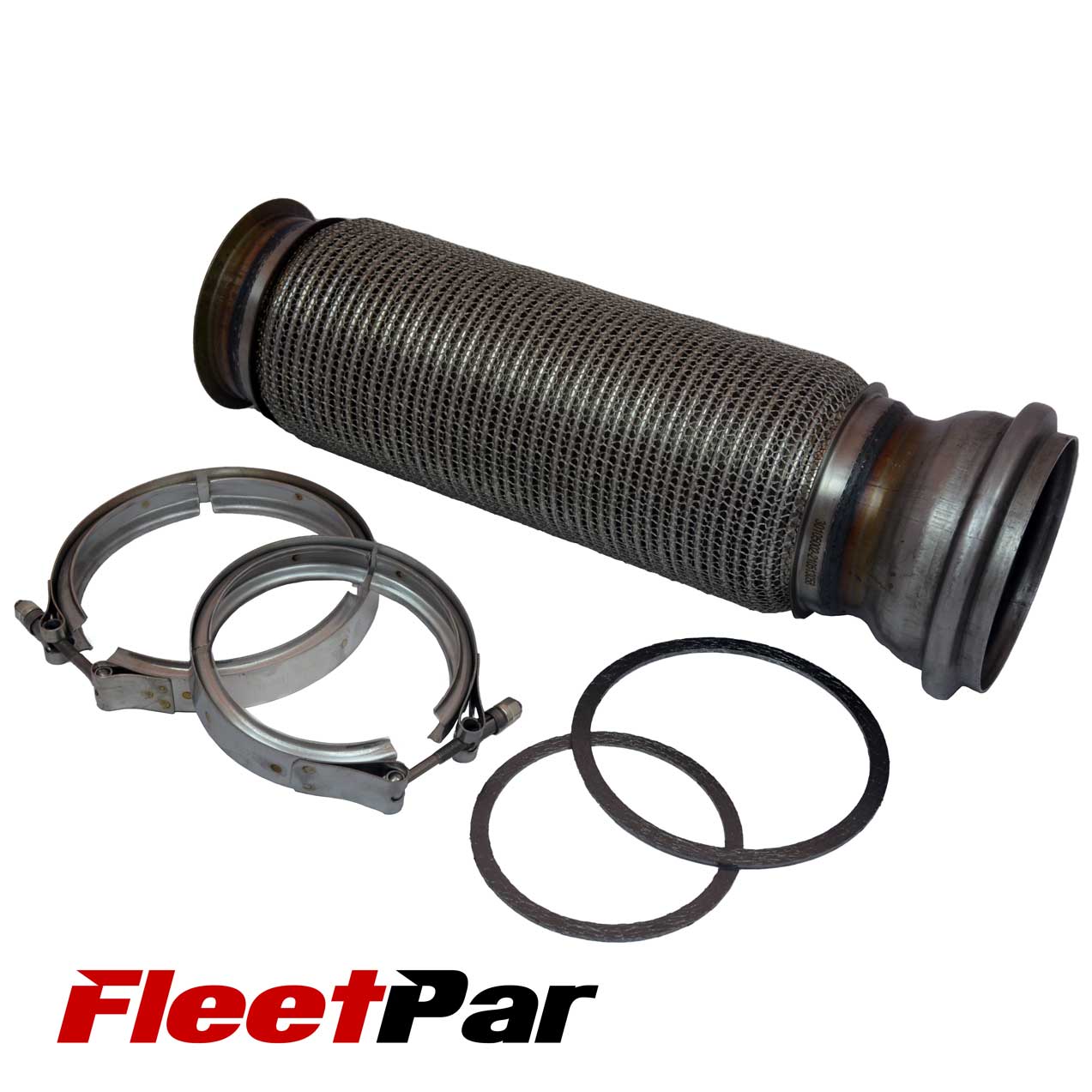 Exhaust Bellow Kit |Volvo/Mack | Fits Cummins ISX 15.0, Mack MP8, Volvo D13, VNL 670 Gen 2 (2003-2019) | 4in. Inlet / 5in. Outlet x 17.7in. OAL BLW | 21428534, 21959393, 22307701