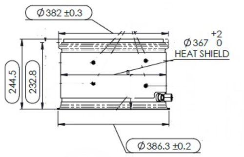 Paccar MX DPF | 2131533PE, 2516807C91, 85085, A055H506, 2131533