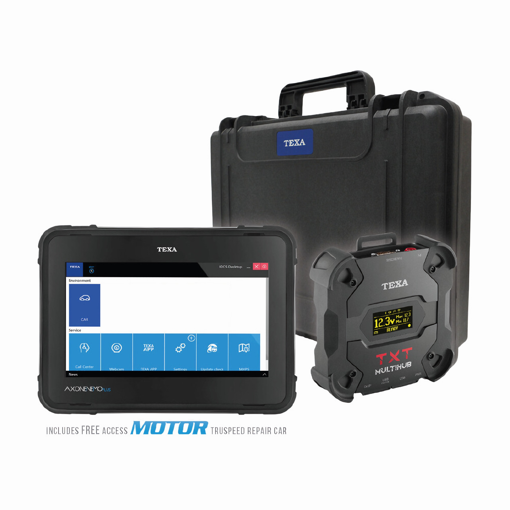 Photo of Texa Axone Nemo Plus, TXT Multihub and Secure Case