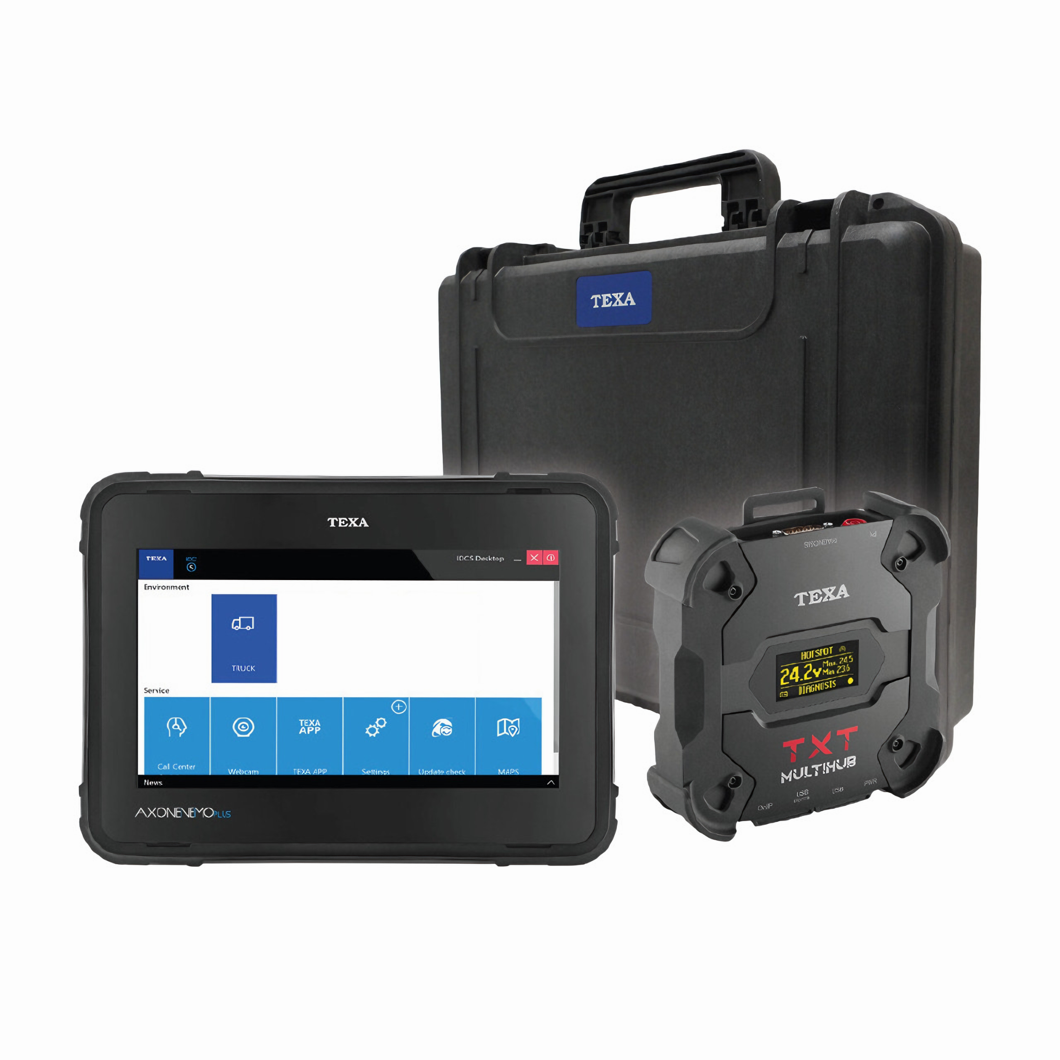 Photo of Texa Axone Nemo Plus, TXT Mulithub, and Secure Case